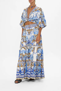 Azul Adventures High Waisted Tiered Skirt