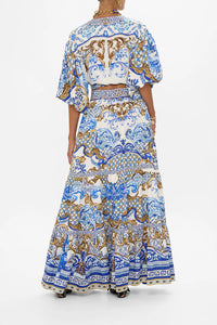 Azul Adventures High Waisted Tiered Skirt