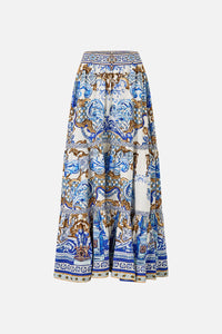 Azul Adventures High Waisted Tiered Skirt