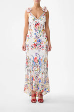 Load image into Gallery viewer, I Left My Heart In Granada V Neck Bias Slip Dress With Back Frill

