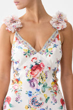 Load image into Gallery viewer, I Left My Heart In Granada V Neck Bias Slip Dress With Back Frill
