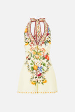 Load image into Gallery viewer, Va Va Vintage Button Front Halter Playsuit
