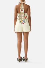 Load image into Gallery viewer, Va Va Vintage Button Front Halter Playsuit
