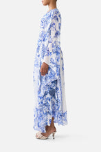 Load image into Gallery viewer, Ceramic Panoramic Long Kaftan With Waist Detail
