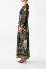 Load image into Gallery viewer, Flamenco Folklore Shaped Waistband Dress With Gathered Sleeves
