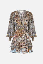 Load image into Gallery viewer, Fiesta, Siesta, Repeat Button Front Frill Dress
