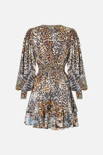 Load image into Gallery viewer, Fiesta, Siesta, Repeat Button Front Frill Dress
