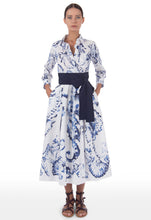 Load image into Gallery viewer, Elenat 85/B Midi Wrap Shirtdress
