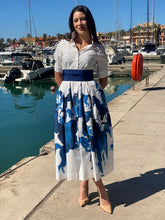 Load image into Gallery viewer, Daniella Stripes and Roses Dress
