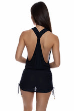 Load image into Gallery viewer, Cosita Buena T-Back Mini Dress – Black
