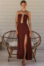 Load image into Gallery viewer, Velvet Shores Halter Ring Long Dress
