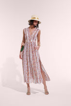 Load image into Gallery viewer, Agnus Lavender Waves Flowers Long Dress
