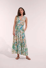 Load image into Gallery viewer, Nana Blue Leo Foulard Long Dress
