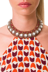 Michela Palma Cognac Dress