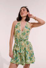 Load image into Gallery viewer, Beth Green Orchid Mini Dress
