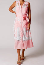 Load image into Gallery viewer, Alexia Embroidered Cotton Dress - Petal Pink
