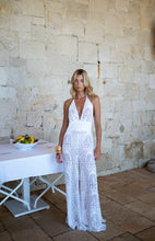 Load image into Gallery viewer, Irene Jumpsuit in White Lace
