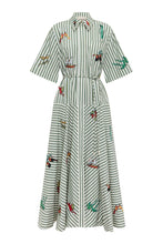 Load image into Gallery viewer, Bisou Embroidered Shirtdress
