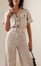 Load image into Gallery viewer, Sabana Belted Linen Jumpsuit
