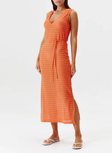 Load image into Gallery viewer, Annabel Orange V Neck Dress
