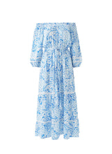 Load image into Gallery viewer, Clover Pineapples Off The Shoulder Dress
