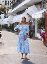 Load image into Gallery viewer, Clover Pineapples Off The Shoulder Dress
