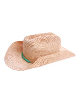 Load image into Gallery viewer, Elle Natural / Turquoise Hat
