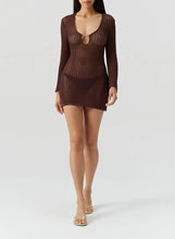 Load image into Gallery viewer, Ellis Brown Short Crochet Dress
