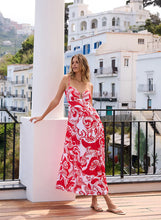 Load image into Gallery viewer, Paola Floral U Trim Dress

