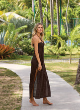 Load image into Gallery viewer, Harriet Brown Halter Dress
