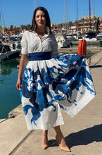 Load image into Gallery viewer, Daniella Stripes and Roses Dress
