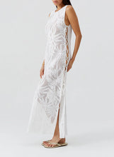 Load image into Gallery viewer, Jada White Long Lace up Knit Dress
