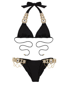 Jazmin Halter Neck Black Bikini