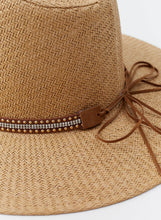 Load image into Gallery viewer, Kate Tan Stud Belt Hat
