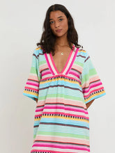 Load image into Gallery viewer, Edna Beali Festival V Neck Kaftan/Dress
