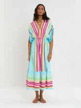 Load image into Gallery viewer, Leila Plunge Dress in Beali Festival
