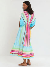 Load image into Gallery viewer, Leila Plunge Dress in Beali Festival
