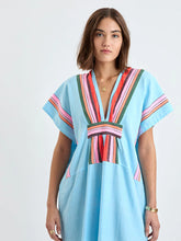 Load image into Gallery viewer, Gasira V Neck Kaftan - Poppy Sunset
