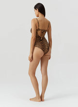 Load image into Gallery viewer, Mauritius Cheetah Over The Shoulder Swimsuit
