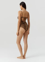 Load image into Gallery viewer, Mauritius Cheetah Over The Shoulder Swimsuit
