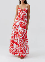 Load image into Gallery viewer, Paola Floral U Trim Dress
