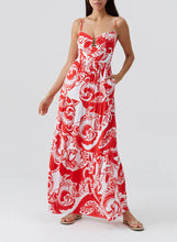 Load image into Gallery viewer, Paola Floral U Trim Dress
