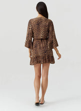 Load image into Gallery viewer, Tegan Cheetah Short Wrap Dress
