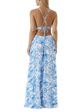Load image into Gallery viewer, Arabella Ceramic Cut Out Sides Halter-Neck Maxi Dress

