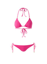 Load image into Gallery viewer, Cancun Fuchsia Triangle Bikini
