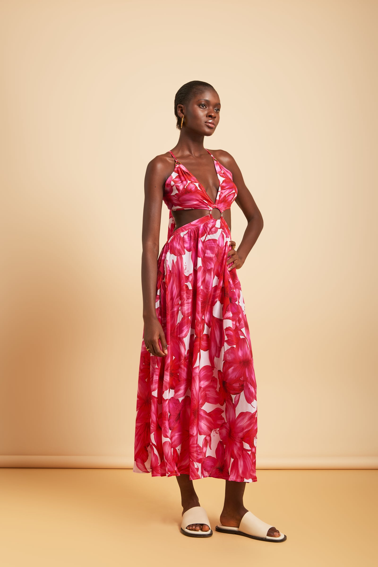 strapless open back dress jaw-dropping Asymmetric Red Midi Dress, XO XO L / 8 / Red
