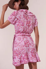 Load image into Gallery viewer, Aude Purple Pivoine Mini Dress
