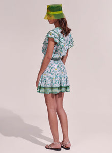 Camilla Green Mid 70s Garden Mini Dress
