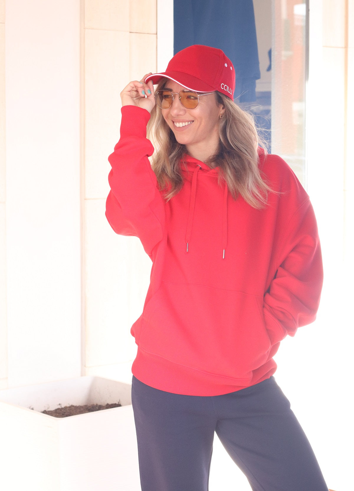 Unisex Red Namaste Hoodie – ROSATO COLLECTIONS BOUTIQUE