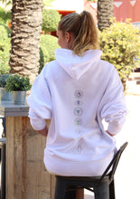 Load image into Gallery viewer, Unisex White Chakra Hoodie
